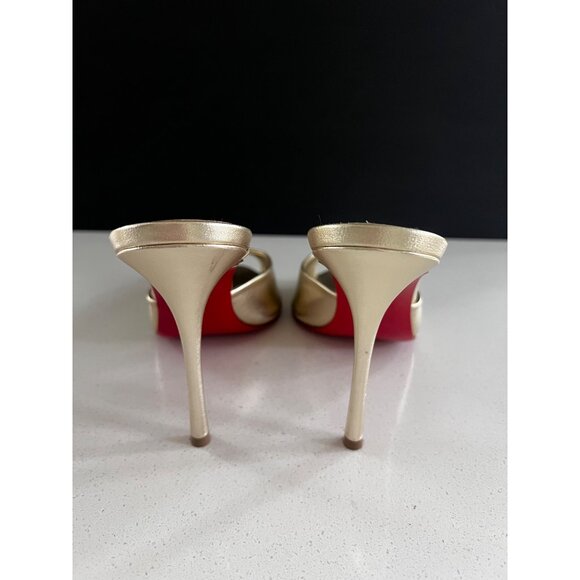 Christian Louboutin Me Dolly Peep Toe Slide Sandal  heels size 39 - Picture 6 of 12